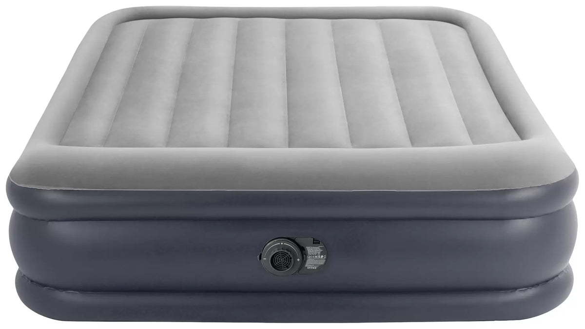 Intex Dura-Beam Luftbett elektrisch 203 × 152 × 42 cm – Gästebett mit integrierter Elektropumpe bis 272 kg