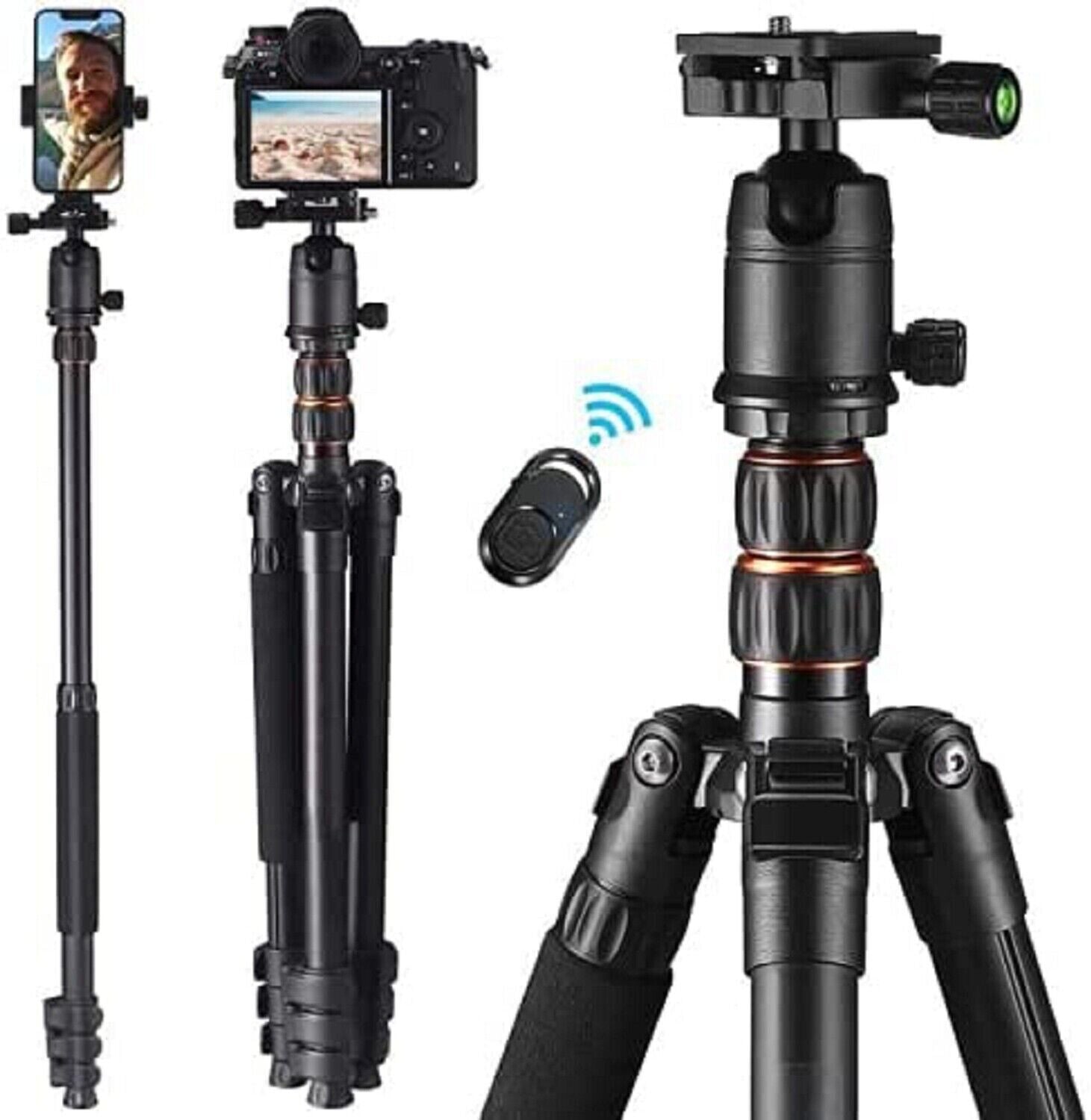 TACKLIFE Camera Mobile Phone Tripod Stand Holder Photo Tripod 55-178cm 360° 9kg Load
