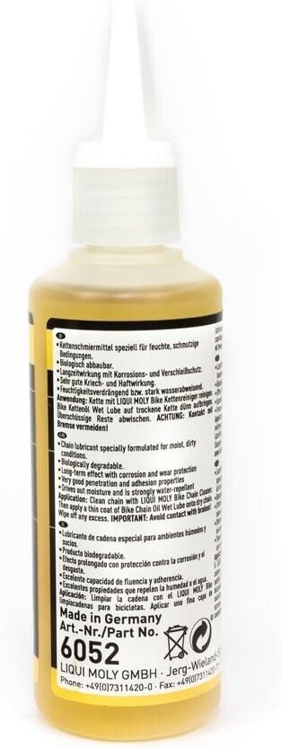 LIQUI MOLY Bike Kettenöl WET LUBE FAHRRAD KETTEN ĂL SCHMIERĂL FEUCHT 100ml