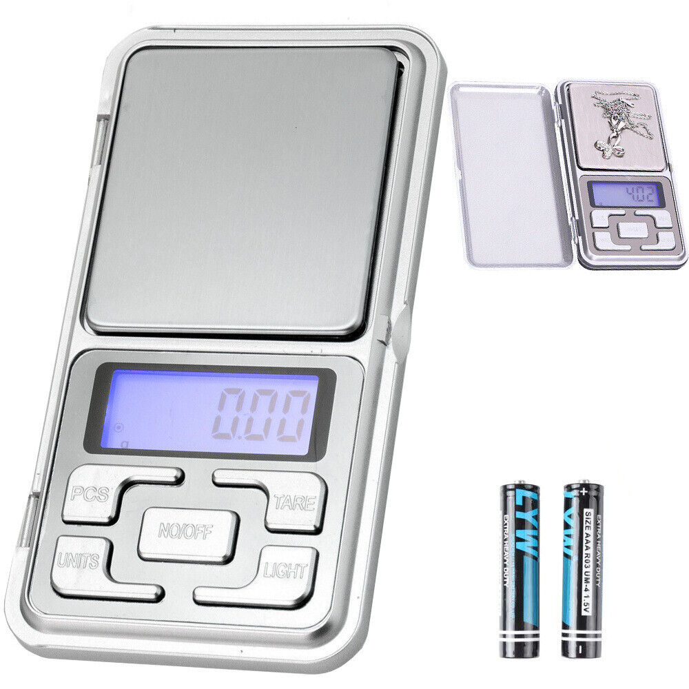 Digitale Präzisionswaage Feinwaage 0.1-500g Taschenwaage Fein Gramm Gold Waage