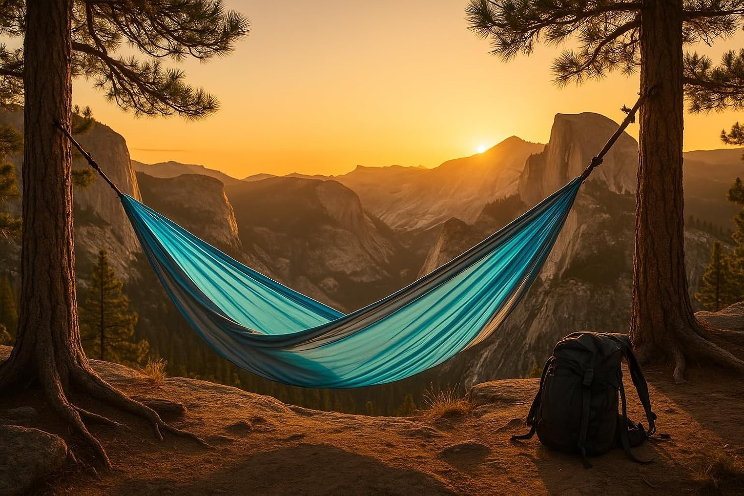 Ultraleichte Hängematte 275x140 cm Reisehängematte Camping Outdoor bis 200 kg inkl Karabiner