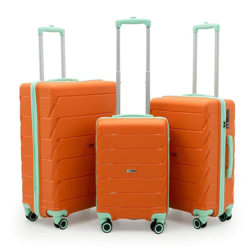 Reisekoffer Set 3tlg Cotpoly â StoĂfest, Polypropylen, Trolley mit Schloss