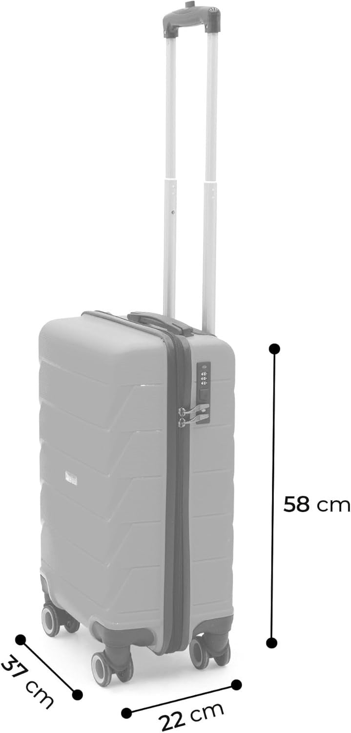 Reisekoffer Set 3tlg Cotpoly â StoĂfest, Polypropylen, Trolley mit Schloss