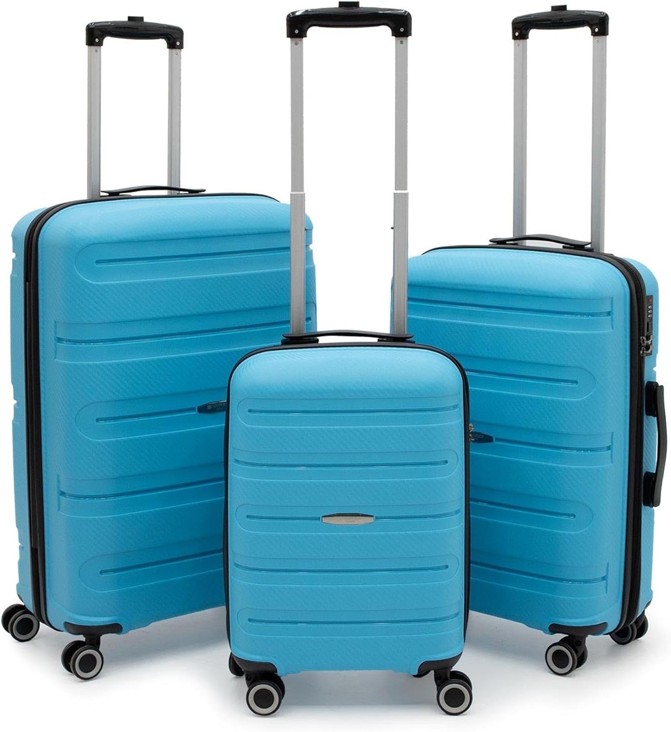 Reisekoffer Set mit 360° Doppelrollen â Cotpoly Trolleykoffer aus kratzfestem Hartschalenmaterial