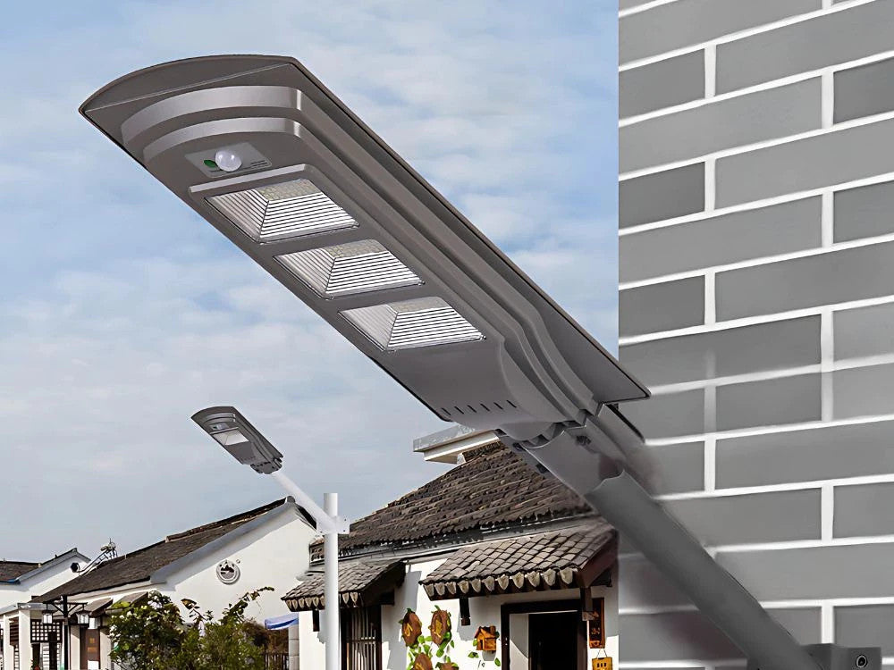 Solar Straßenlaterne LED 1200W mit Fernbedienung IP65 Bewegungsmelder