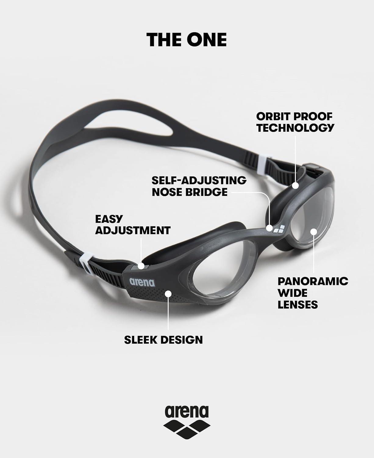Arena The One Schwimmbrille für Erwachsene – Anti-Fog, UV-Schutz & Komfort