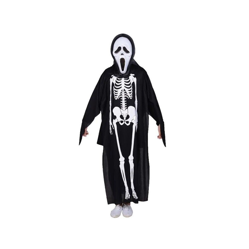 2 stück Gruseliges Skelett Kostüm Kinder Damen Halloween Karneval Verkleidung Outfit 🦇✨