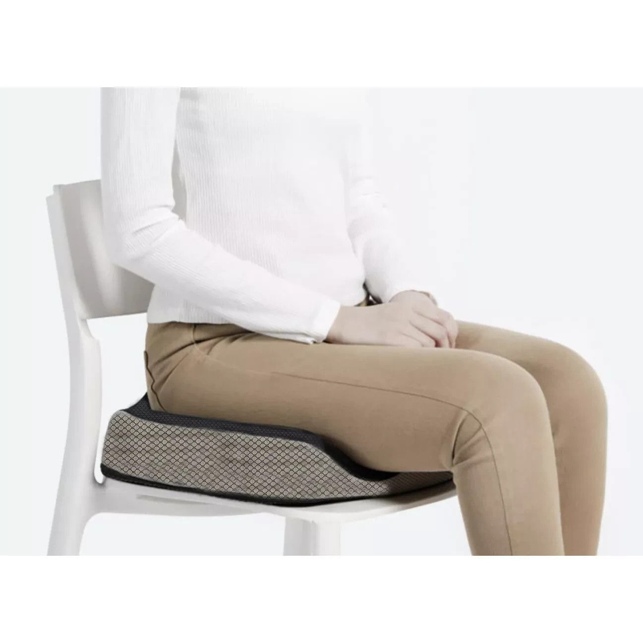 Orthopädisches Sitzkissen aus Memory Schaum – Ergonomisch mit abnehmbarem Bezug