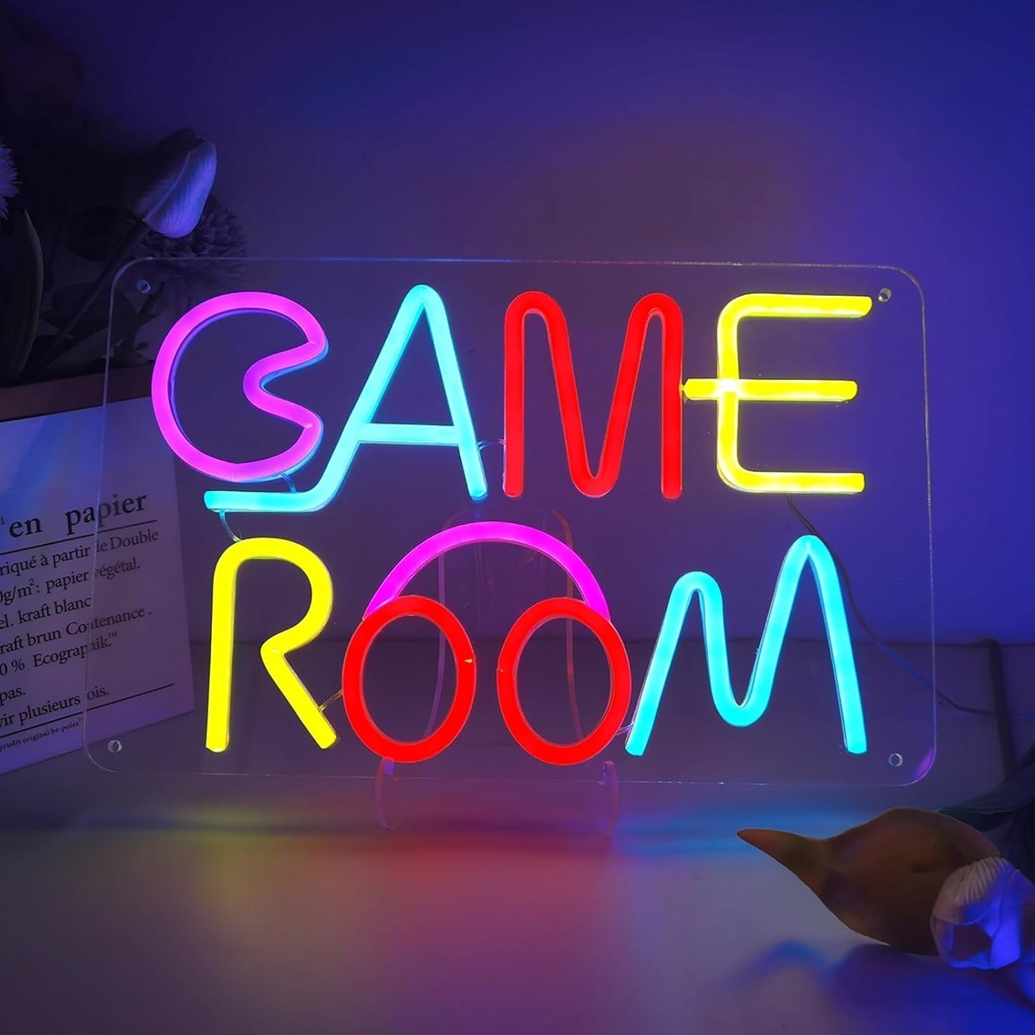 Gaming Neon Sign LED Wandlicht USB dimmbar Neonlicht bunt für Spielzimmer