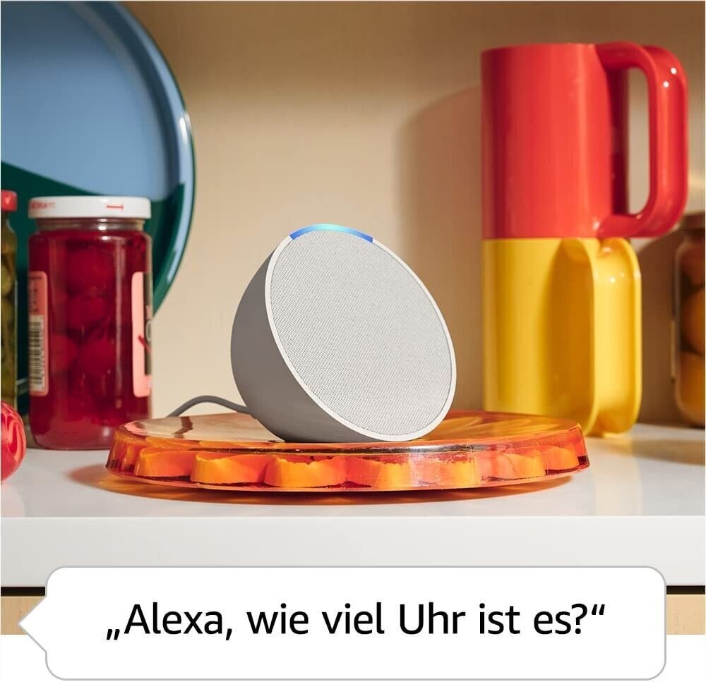Echo Pop | Kompakter Alexa Smart Speaker mit vollem Klang & Bluetooth