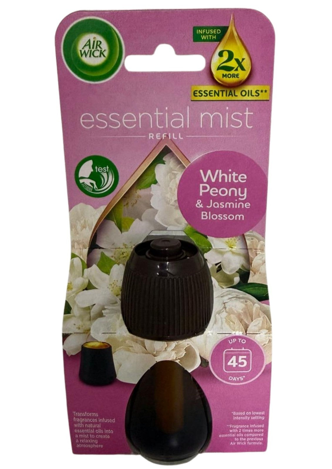 Air Wick Nachfüllung 20ml Weiße Pfingstrose & Jasminblüte – Duftöl für Aroma Diffuser