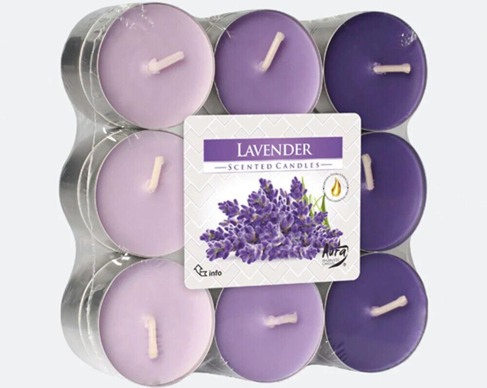 Duft Teelichter Duftkerzen Müller 18x Rose, Orange, Lavendel, Anti Tabak 💖🎄🤳✨
