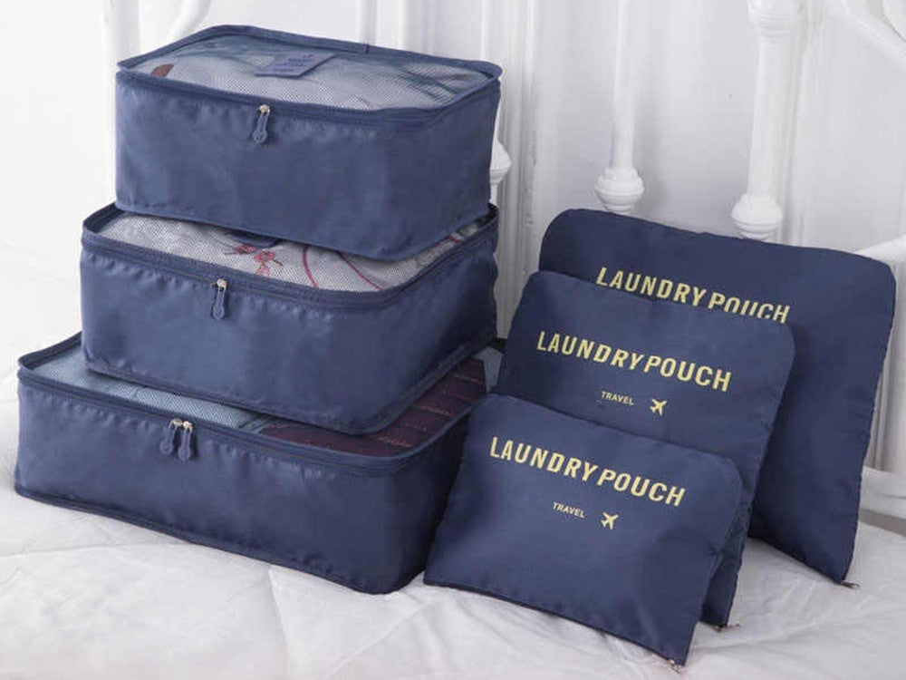 Travel Organizer Set 6-teilig â WĂ€schesĂ€cke & Packtaschen fĂŒr Koffer Ordnung