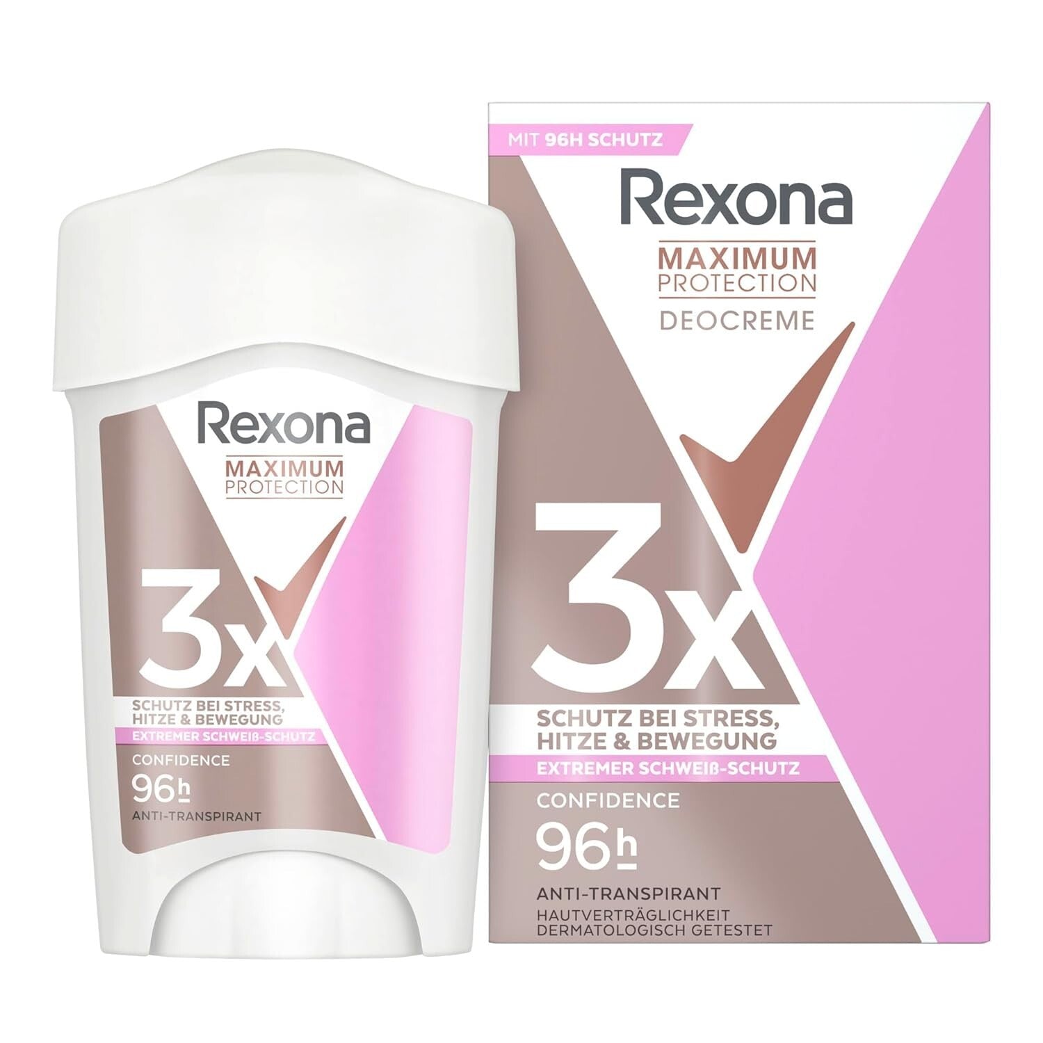 Rexona Maximum Protection Deo Creme Confidence Anti Transpirant mit 3x Schutz