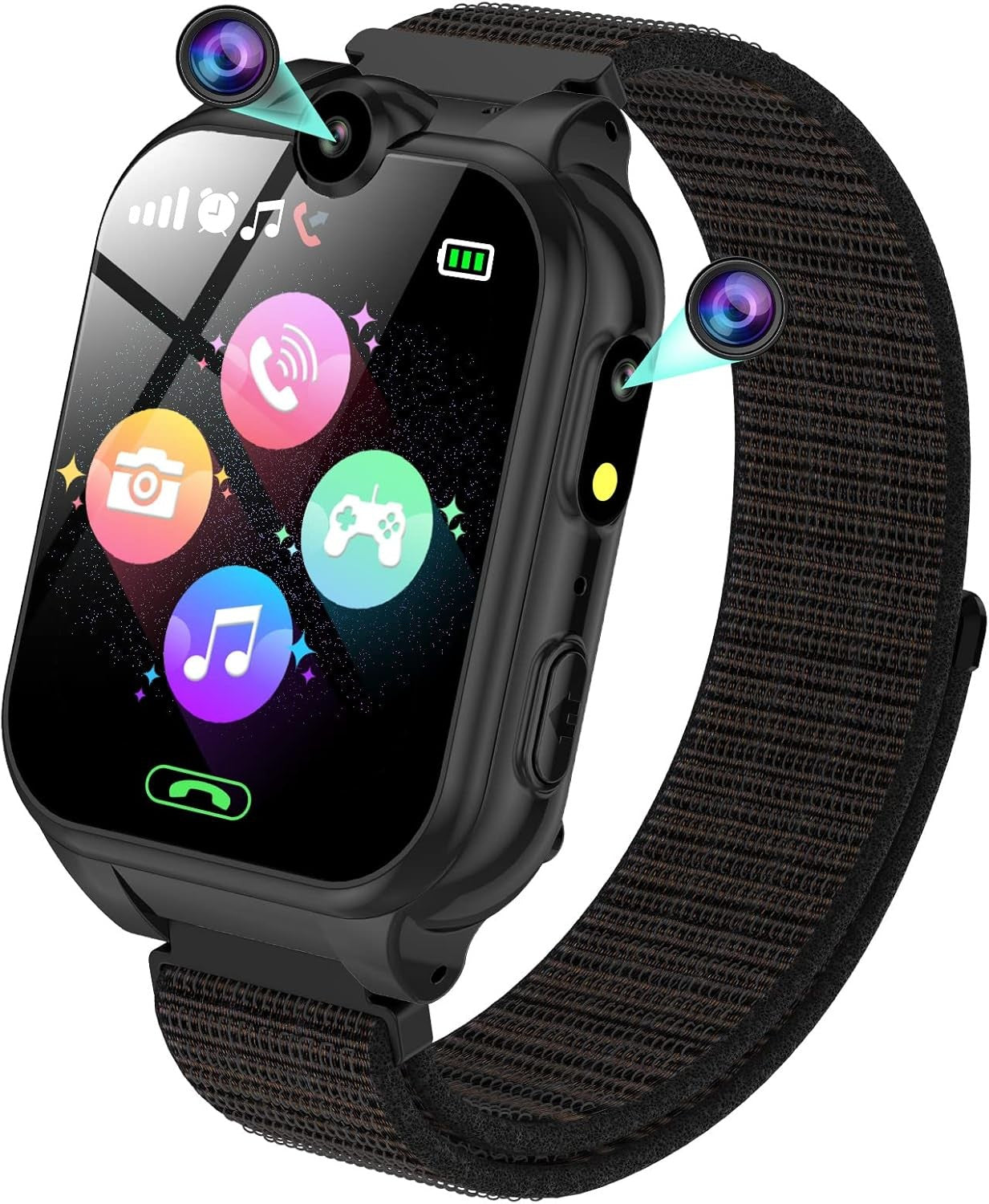 PTHTECHUS Smartwatch Kinder - 1.68'' Uhr Telefon für Mädchen Jungen mit Anruf