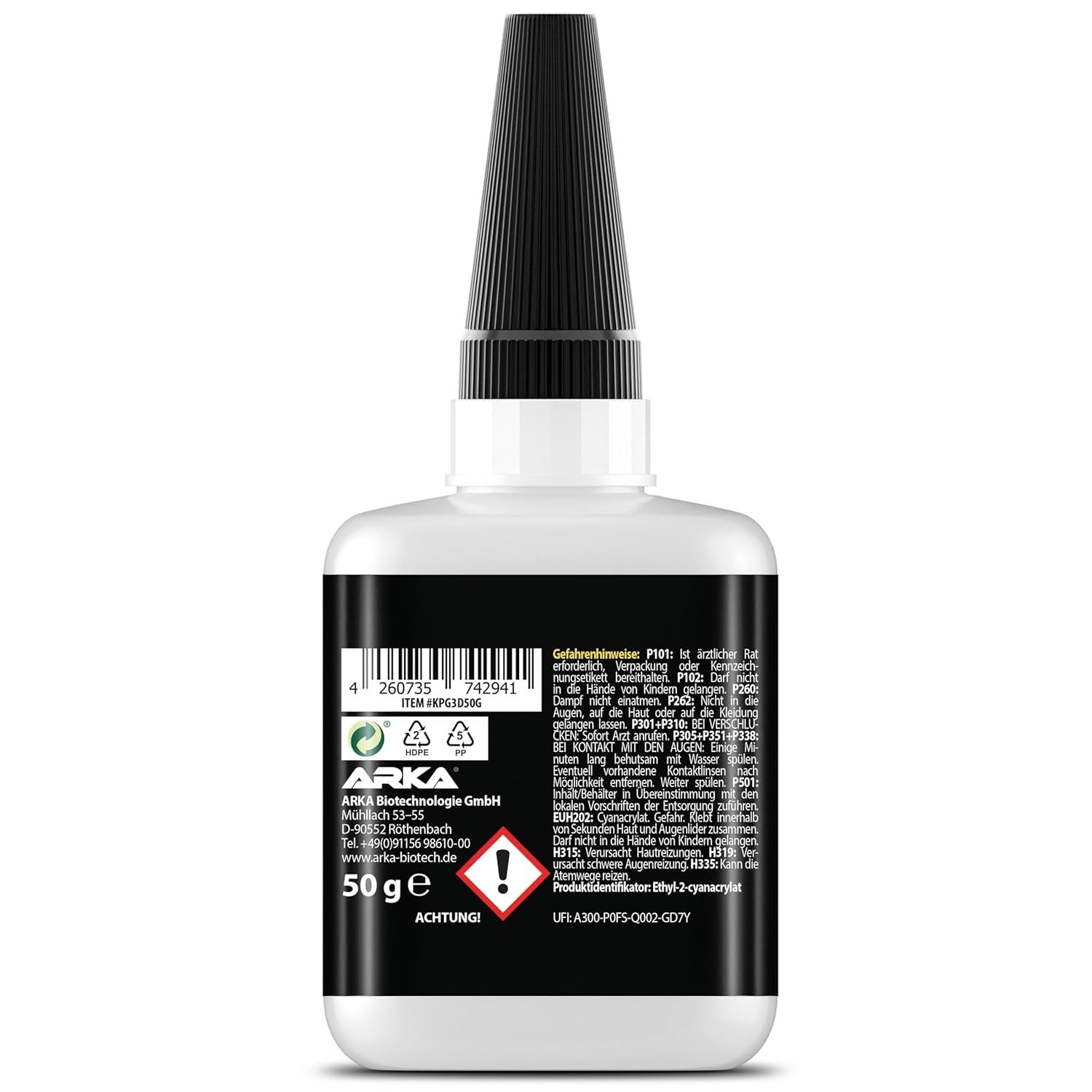 3D Druck Sekundenkleber Gel 50g – Extra Stark, Wasserfest & Hitzebest.