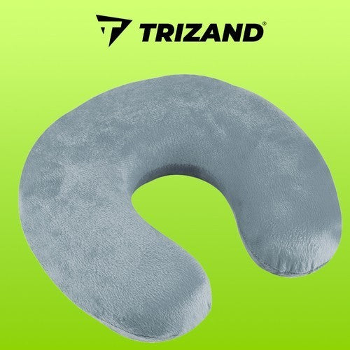 Reisekissen Nackenkissen Memory Foam – ergonomisches Reise Kissen Grau 8717344991452