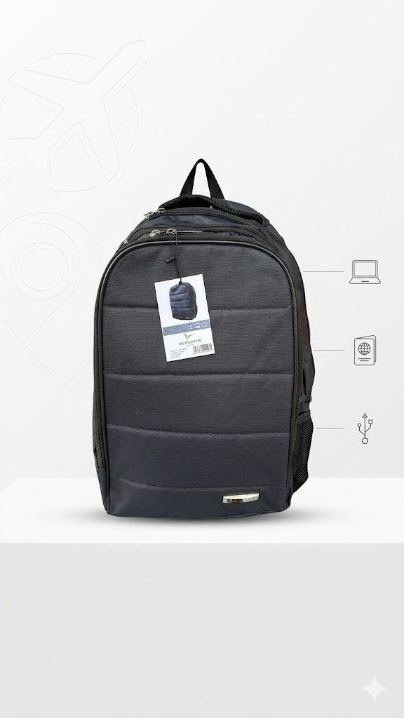 VEGMANN Laptop Rucksack 15 Zoll Dunkelblau â Business & Freizeit
