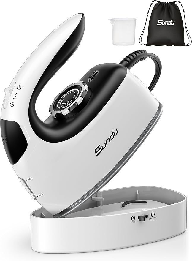 Reisebügeleisen 2in1 Dampfglätter 1000W tragbar Steamer Kleidung Bügeln