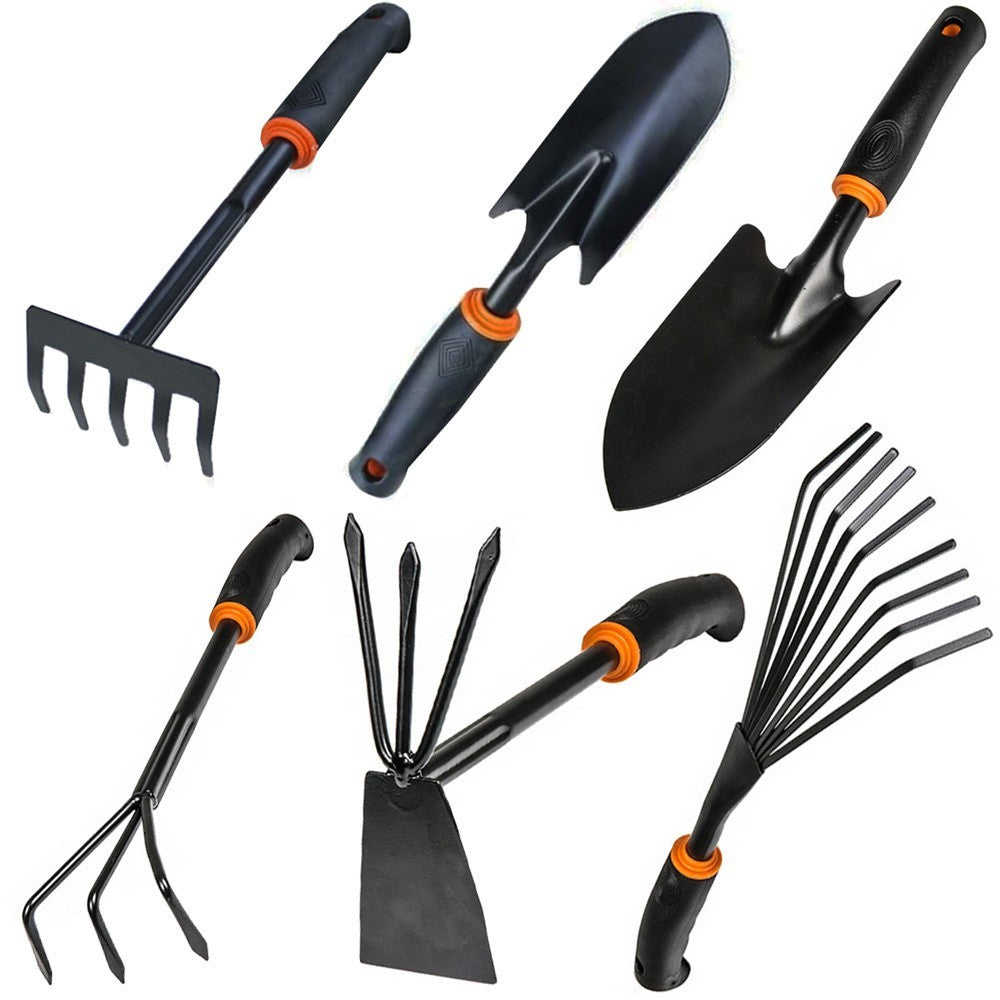 Gartengeräte Set 6tlg Gartenwerkzeug Schaufel Harke Hacke für Gartenarbeit