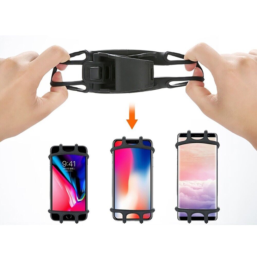 Fahrrad Handyhalterung aus Silikon â Universal Lenkerhalter fĂŒr Smartphones von 4 bis 6,5 Zoll fĂŒr Fahrrad und Motorrad