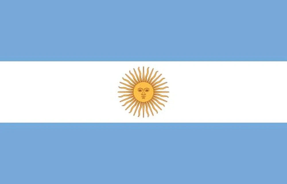 Argentinien Flagge 150x90cm Länderflagge Fahne Polyester Indoor-Bandera argentina 150 x 90 cm, de poliéster, apta para interior y exterior