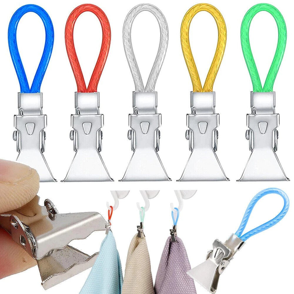 Handtuchclips 15 Stück Handtuchhalter Handtuchklammer Aufhänger Bunt Set