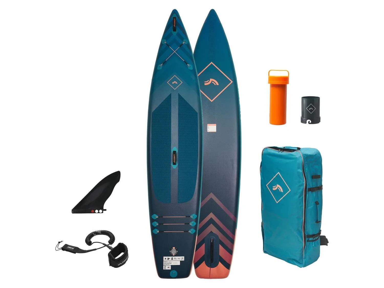 CRIVIT Touring SUP Board 350cm Aufblasbar 130kg Stand Up Paddle Drop Stitch