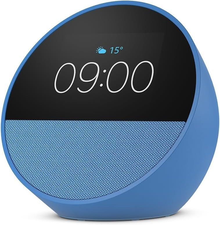 Amazon Echo Spot 2024 Alexa Smart Wecker WLAN Bluetooth Smart Speaker Blau