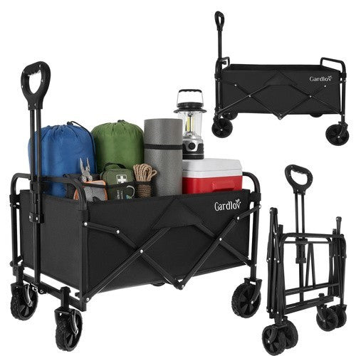 Bollerwagen Faltbar 90L 100kg Gartenwagen Transportwagen Handwagen Camping