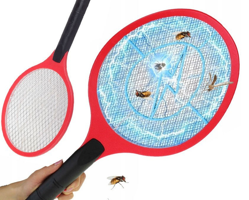 Elektrische Fliegenklatsche Insektenfänger Mücken Fliegen Wespen Batteriebetrieb