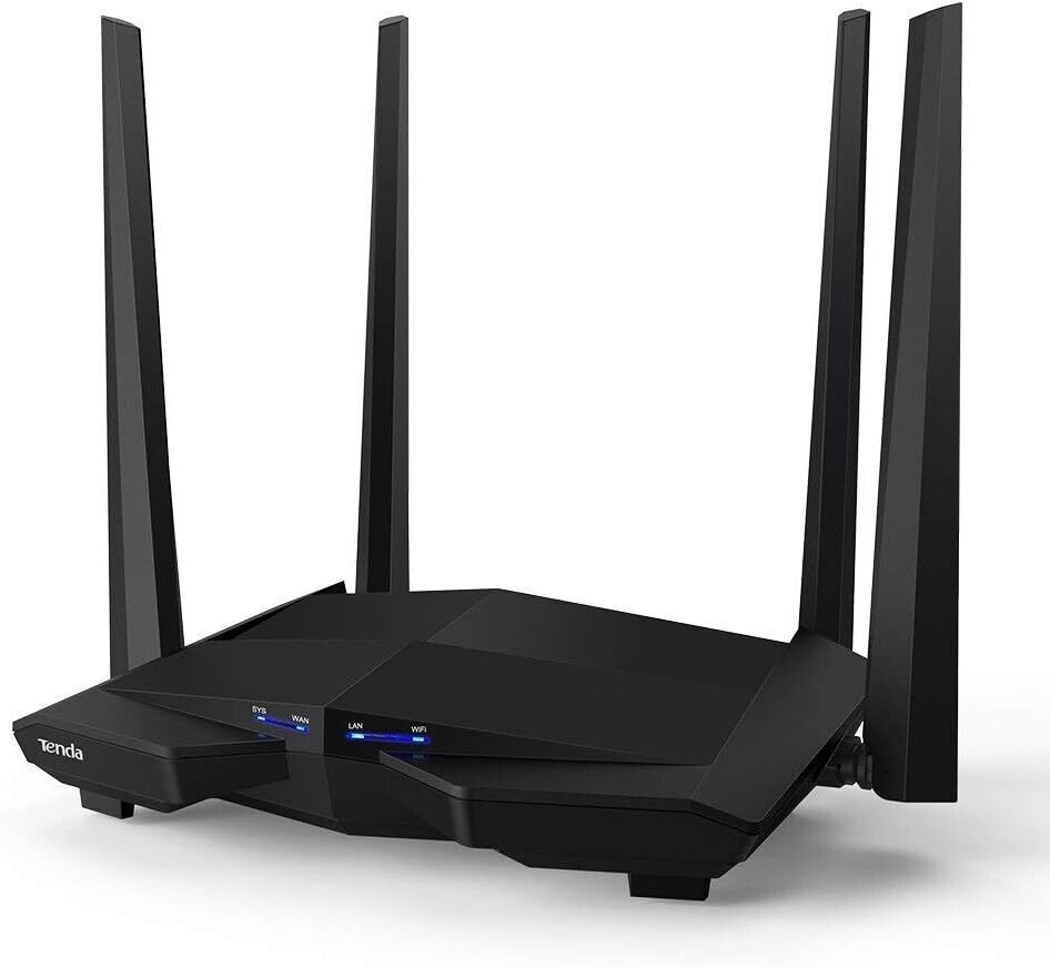 Tenda Router AC10U WLAN Router (Dual-Band Gigabit Router AC1200 2.4Ghz & 5Ghz
