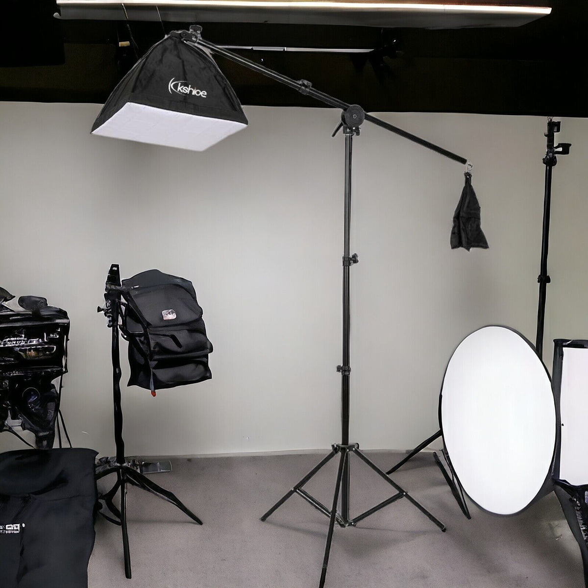 Softbox set photo studio 50 x 70 cm, continuous light studio light set E27 85 W 5500 K 2 m