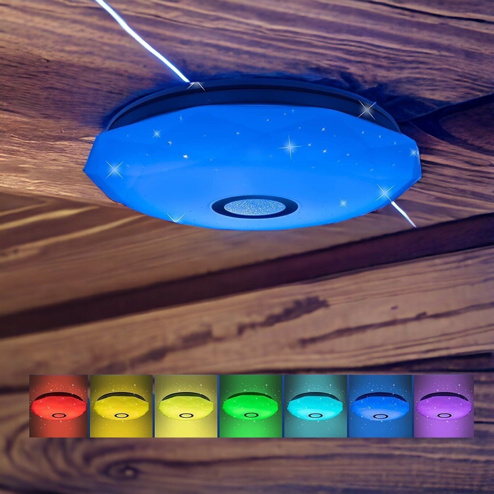 LED ceiling light wall lamp dimmable with remote control 34x7cm 24W kitchen room