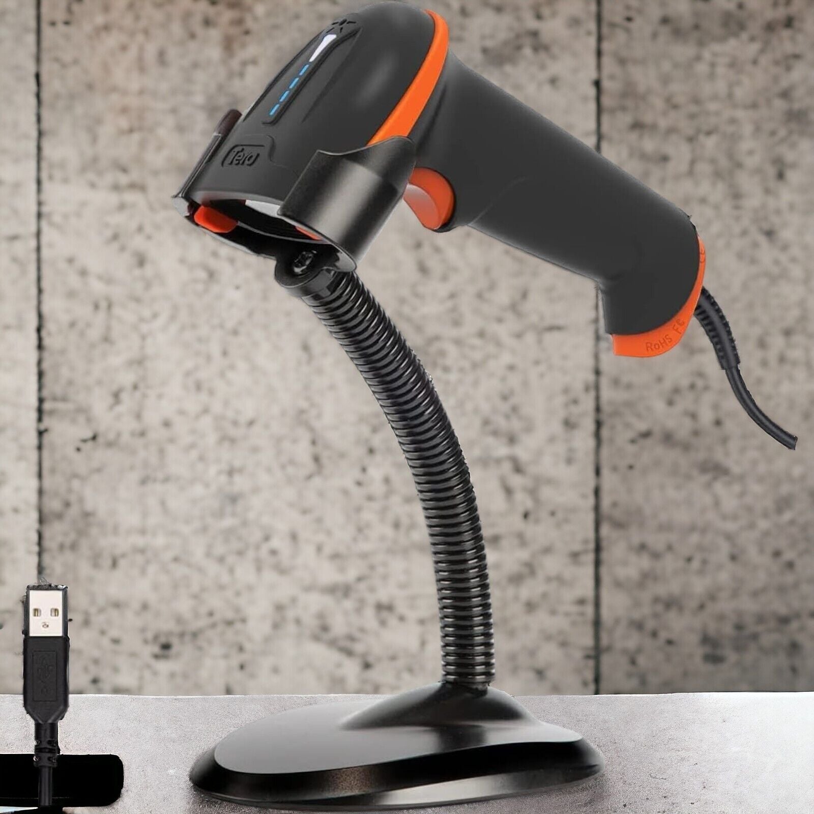 Barcode Scanner D Laser USB Wired Handheld Barcode Scanner Handheld