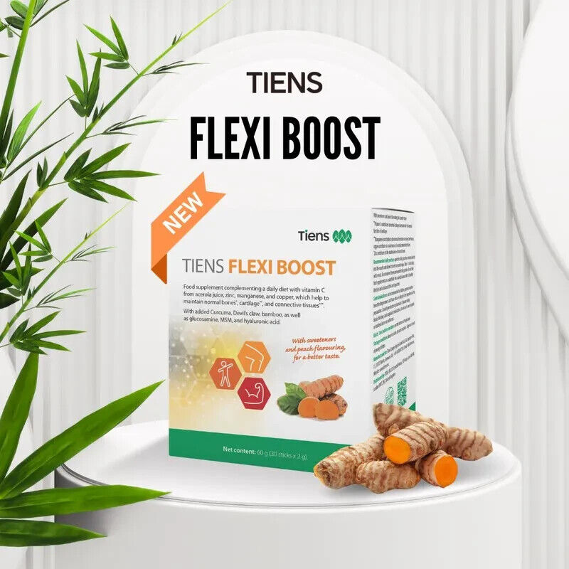 Tiens Flexi Booster 30 Stick with Glucosamine Hyaluronic Acid Zinc Manganese 30 x 2g