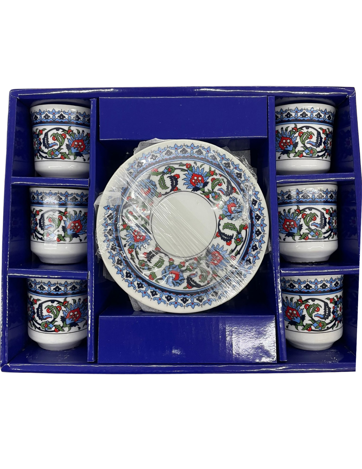 Kütahya Porselen 6 Personen Türkischer Kaffee-Set 12-tlg Topkapi Design