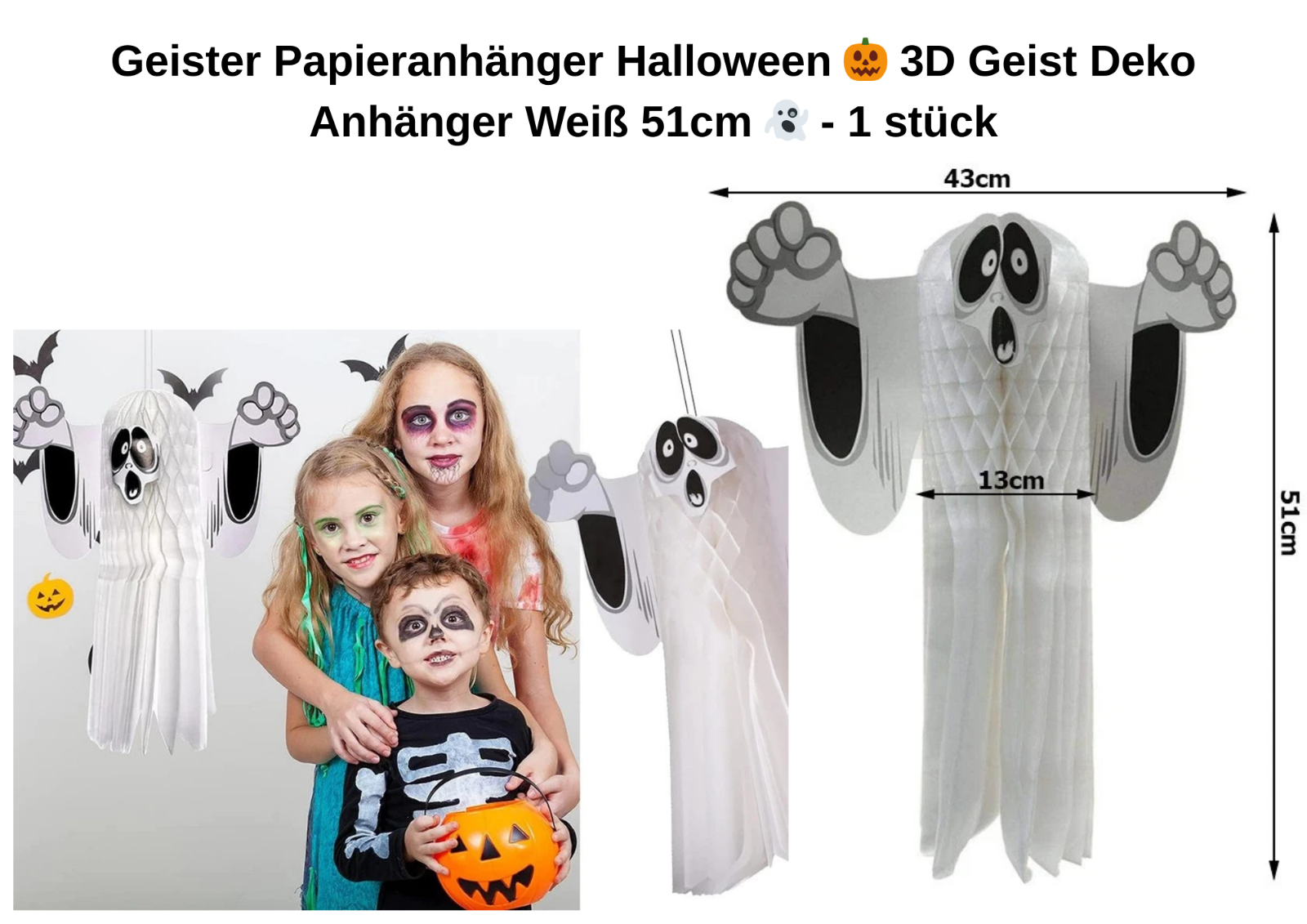 Halloween Dekoration Set 8-teilig – Partydeko & Festliche Dekoideen