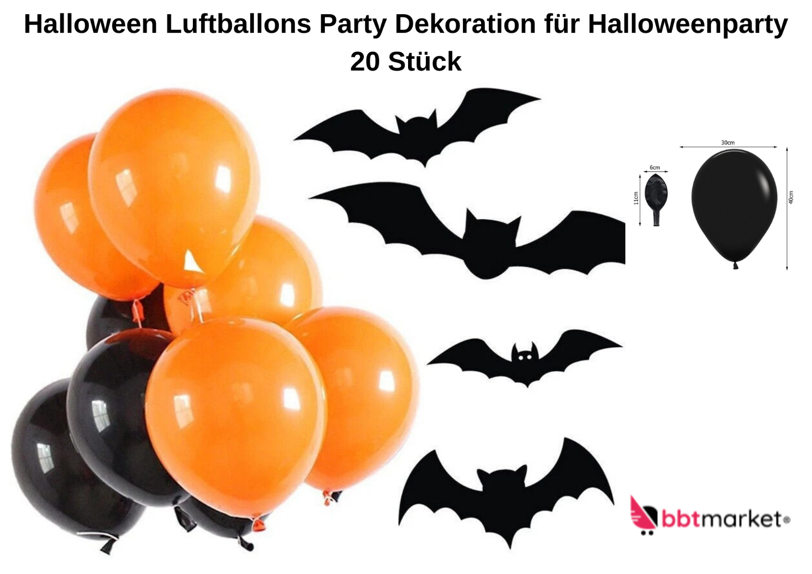 Halloween Party Deko Set 3-teilig 👻 Festliche Dekoideen im Paket