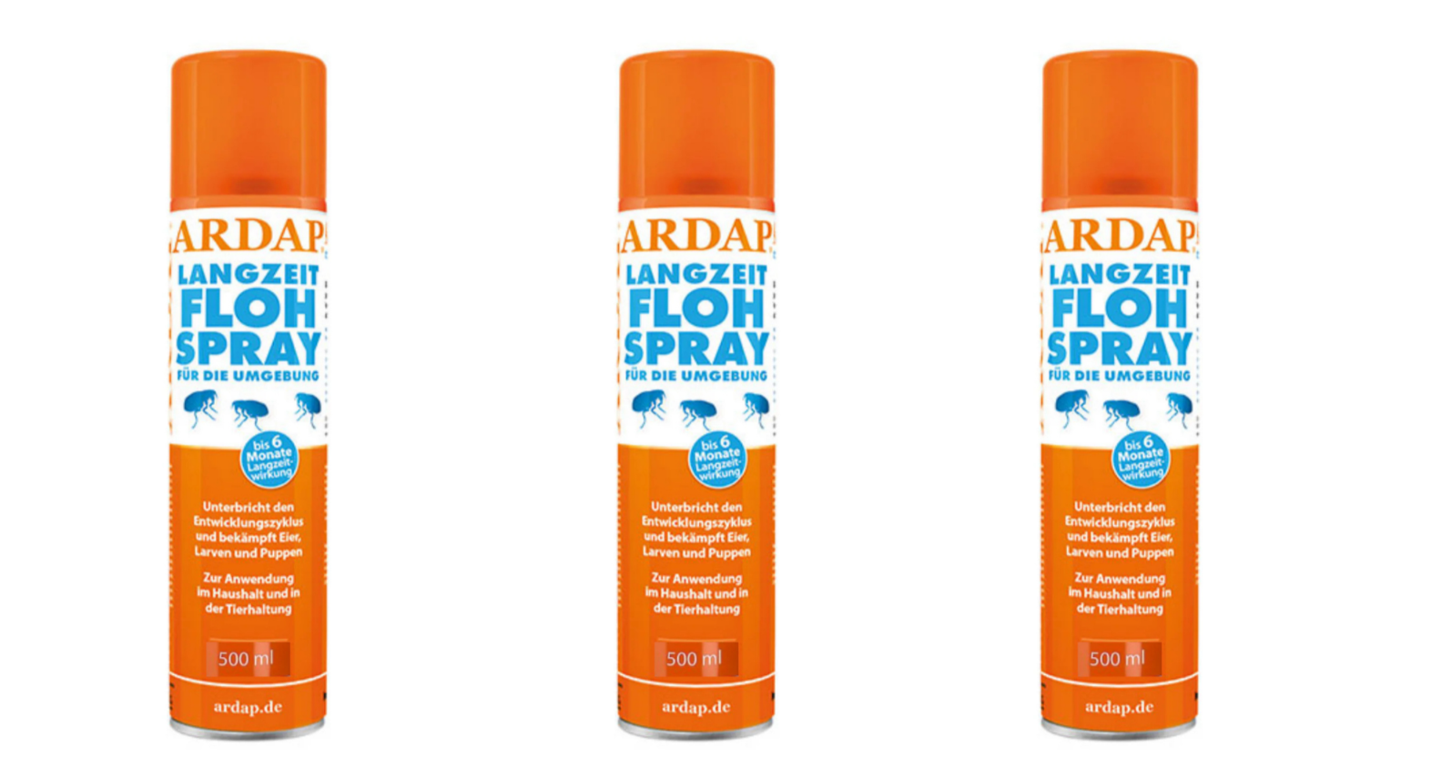 ARDAP Flohspray Umgebung 500ml – Langzeit-Schutz gegen Flöhe und Ungeziefer