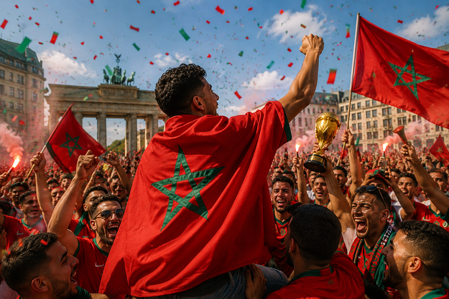 Marokko Flagge 90x150 cm Länderflagge Fahne mit Ösen Indoor Outdoor-العلم المغربي 90 × 150 سم، مع حلقات معدنية، مناسب للاستخدام الداخلي والخارجي