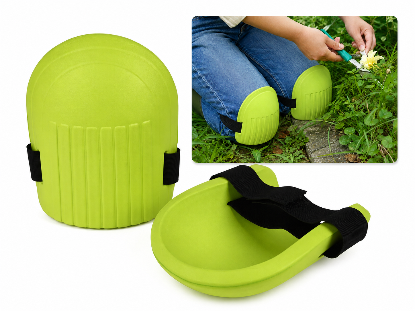 Knieschoner Schaumstoff Knieschutz mit Klettverschluss Garten Bodenarbeiten