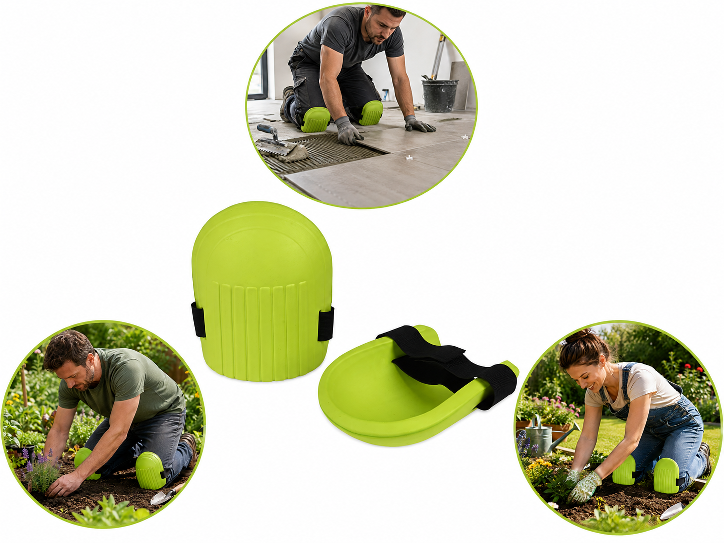 Knieschoner Schaumstoff Knieschutz mit Klettverschluss Garten Bodenarbeiten