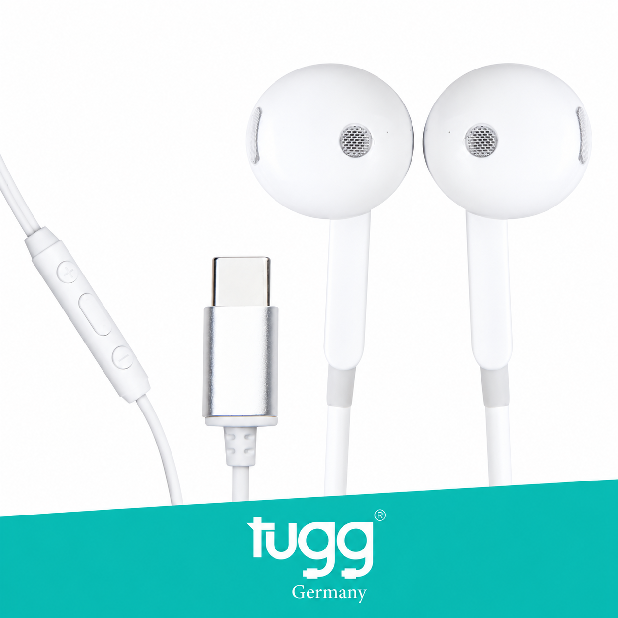 TUGG Typ-C Kopfhörer USB-C In Ear Headset Kabelgebunden Stereo Mikrofon