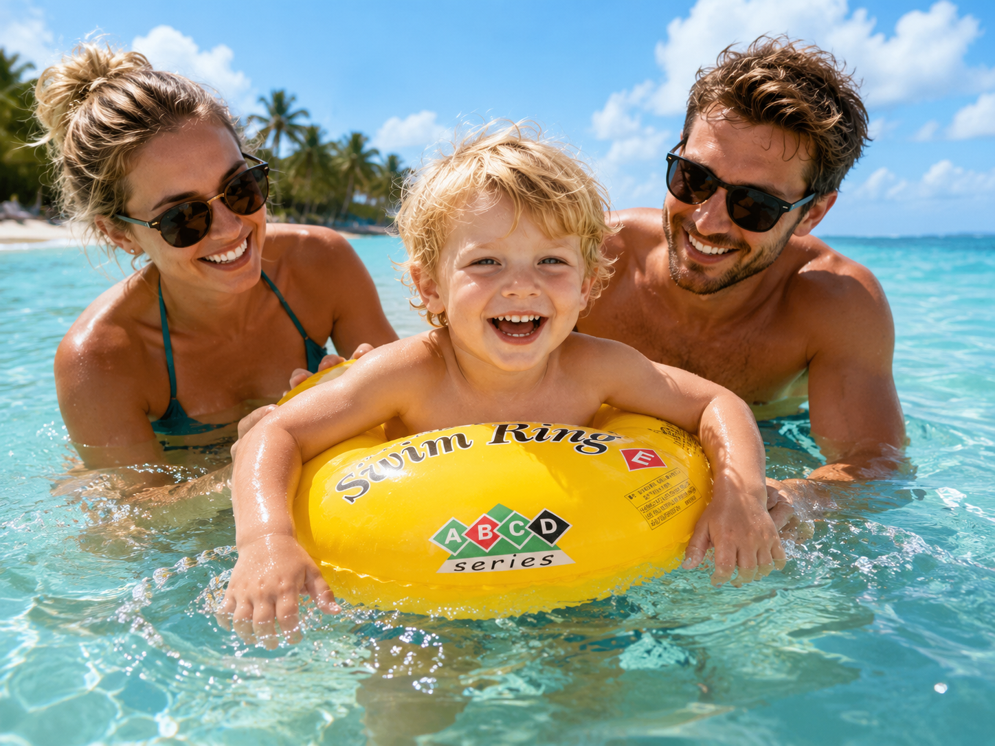 Schwimmring Kinder Aufblasbar 45cm Baby Pool Schwimmhilfe 3-6 Jahre