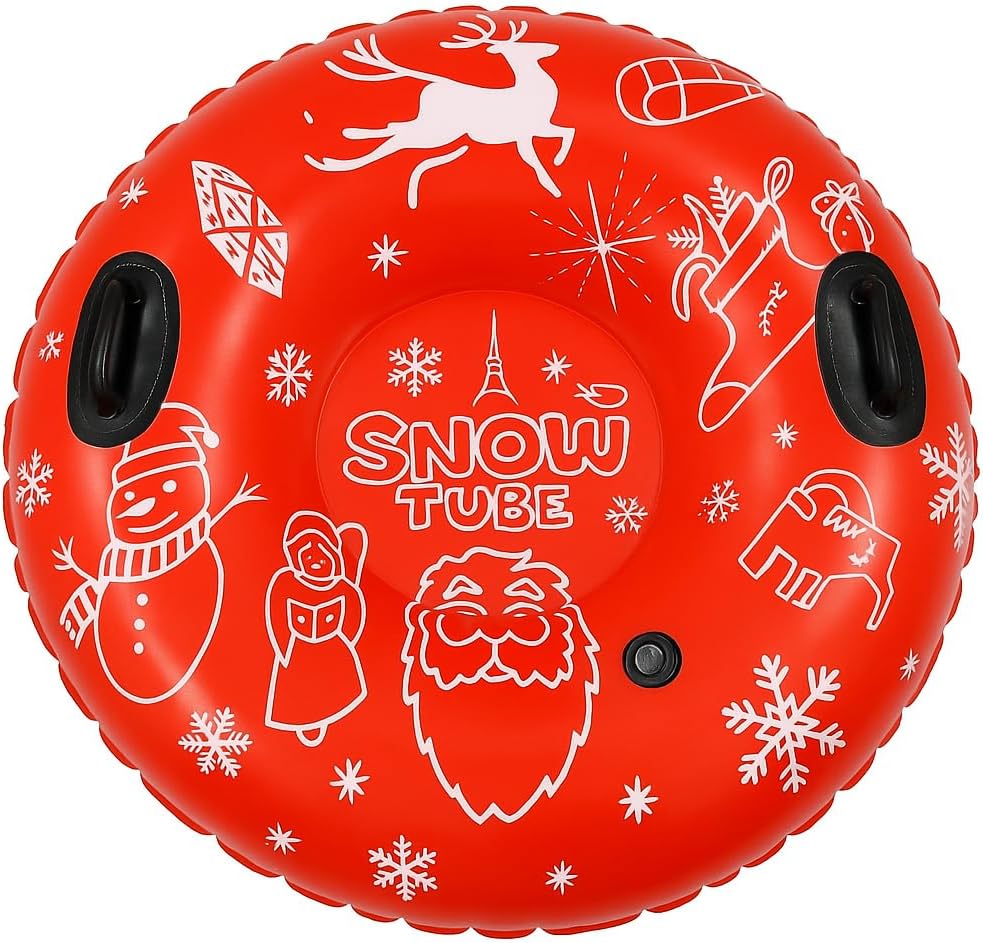 Aufblasbarer Schneereifen 127 cm Snow Tube Schwimmring Schnee Wasser 220 kg