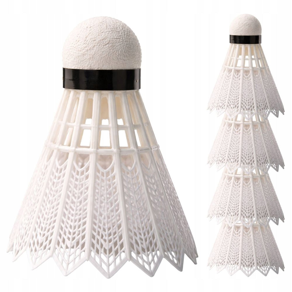 Badminton Federbälle weiß Shuttlecocks stabil Outdoor Freizeit 1 oder 5 Stück
