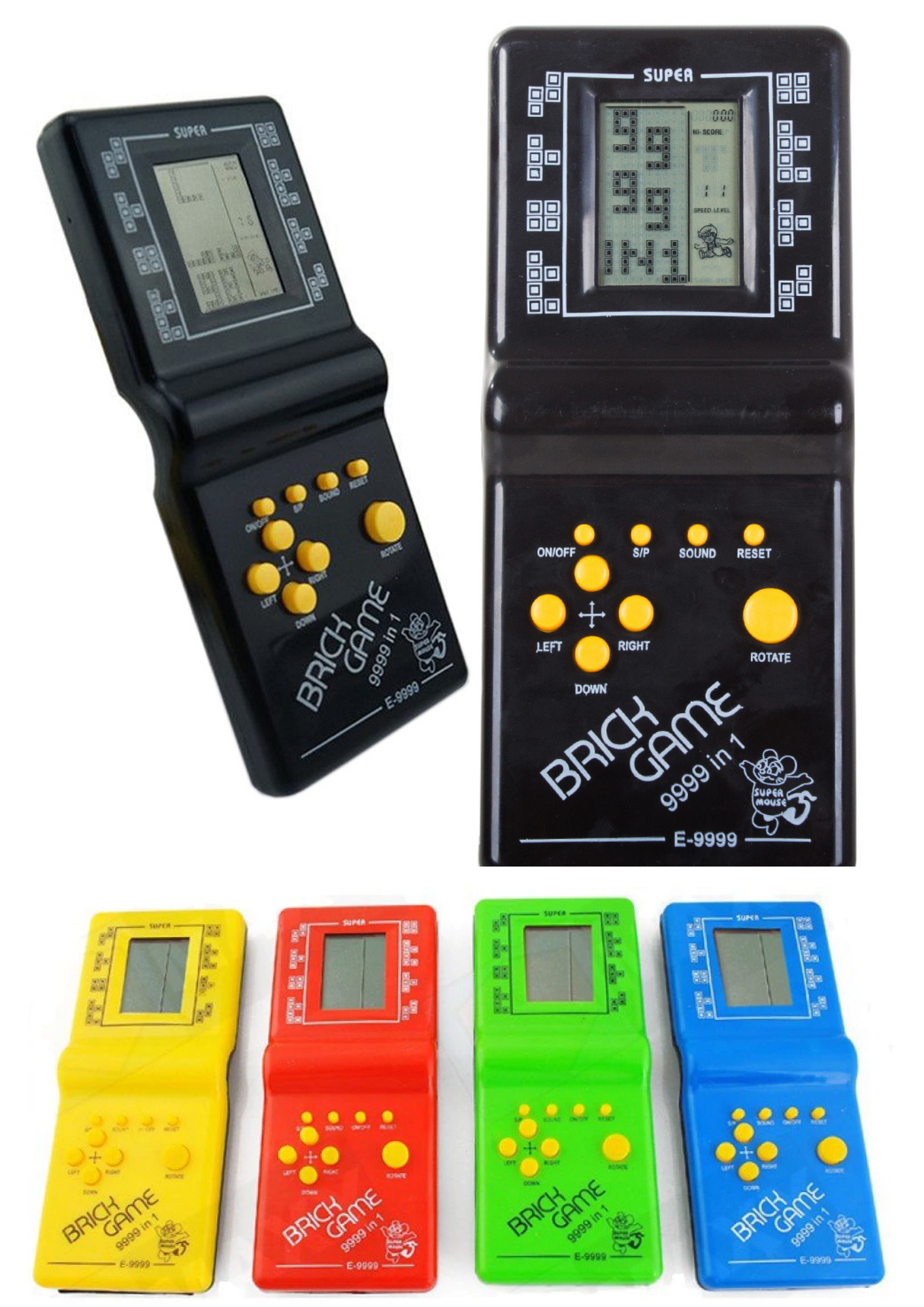 Retro Handheld Spielkonsole 9999 Spiele 90er Nostalgie Brick Game