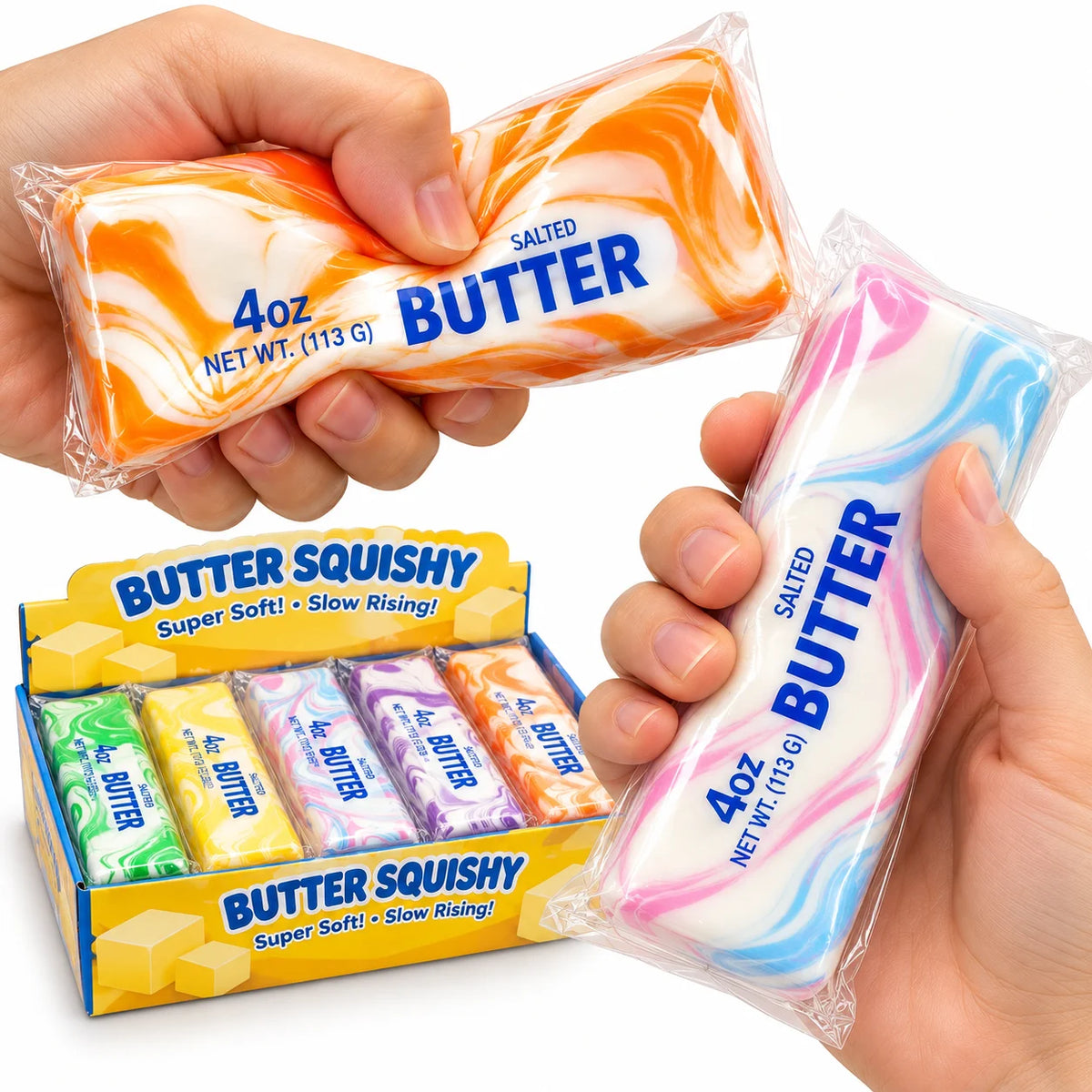 Butter Squishy Slow Rising Fidget Toy – weiches Knautschspielzeug als Geschenk & Mitgebsel