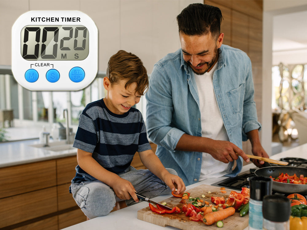 Digitaler Küchentimer elektronische Küchenuhr mit Magnet und Countdown-Funktion